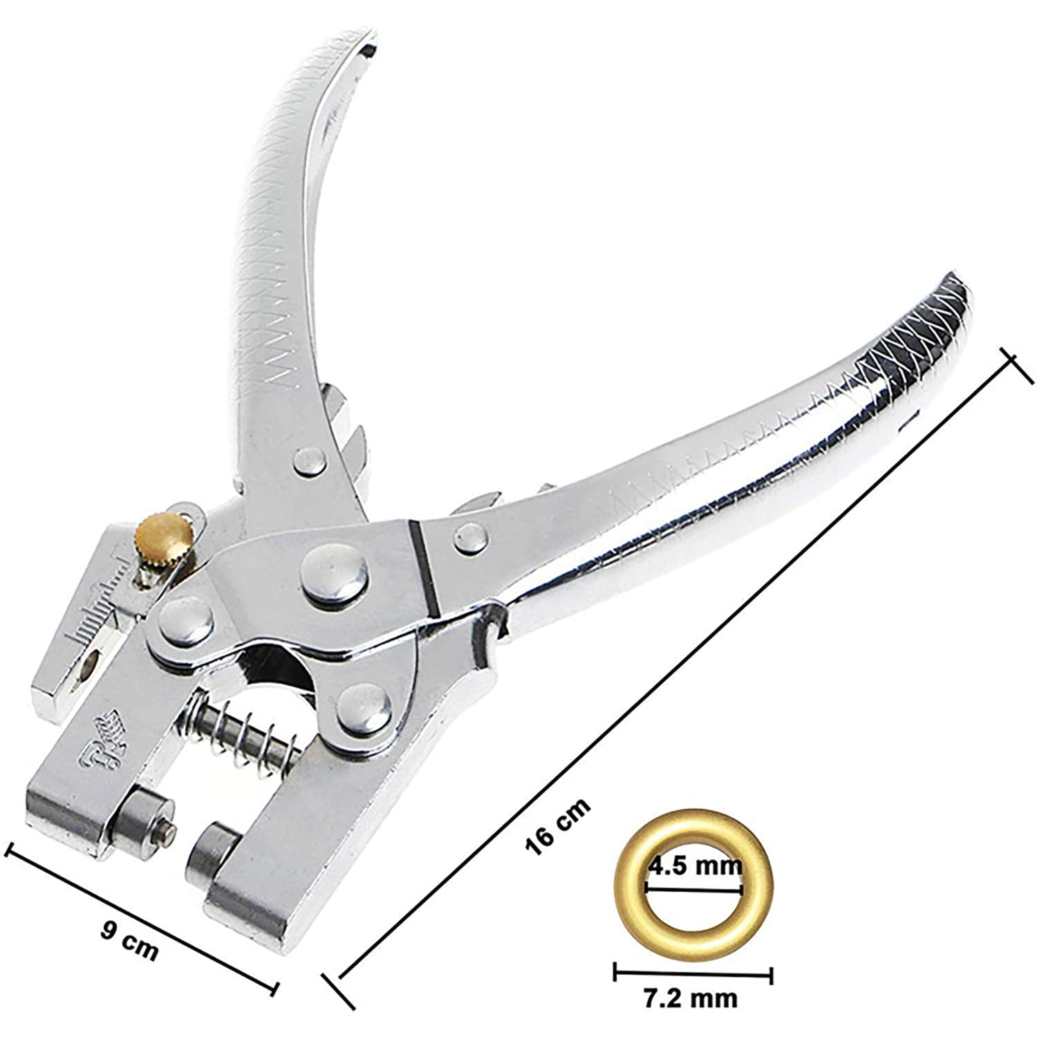 Eyelet Hole Punch Pliers, 3/16 in(5mm) Eyelet Grommet Pliers Kit Metal Eyelets Kits with 400PCS Multicolor Grommets Shoe Eyelets Grommet Sets for Leather Fabric Belt Clothes Decorative Repair