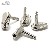 Ancable 4-Pack 1/4" Right Angle Plugs TRS Stereo