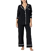 Amazon Essentials Women's Cotton Modal Long-Sleeve Shirt and Full-Length Bottom Pajama Set