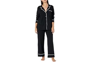 Amazon Essentials Women's Cotton Modal Long-Sleeve Shirt and Full-Length Bottom Pajama Set