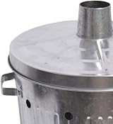Trendi 90 Litre Galvanised Metal Incinerator Garden Rubbish Burner view 4