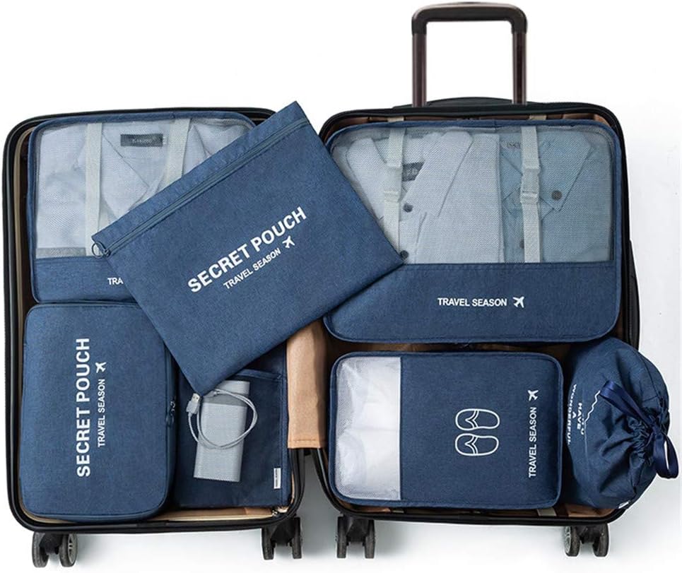 packing clothes in luggage