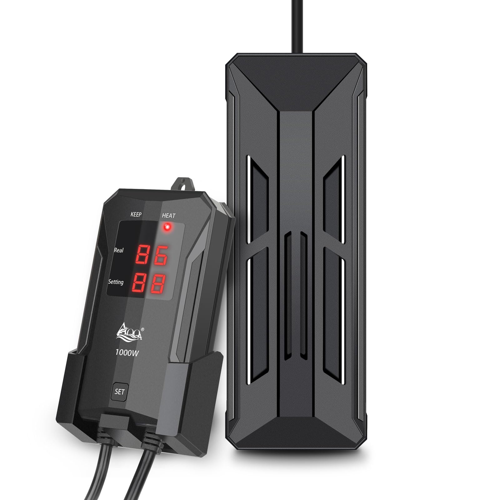 thumbnail image 2 of Weipro Titanium Aquarium Heater Saltwater Aquarium Heater With Digital Thermostat IC Temperature Controller (MX9016-500W 2 of 11