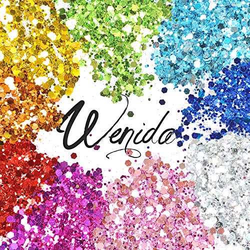 Glitter Wenida Holographic Cosmetic Festival Chunky Body Glitter for Nail Hair Face - Thumbnail 2