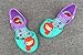 iFANS Girls Mermaid Princess Jelly Shoes Mary Jane Flats for Toddler Little Kids