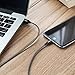Nylon Extend Braided USB Charging Cable with Aluminum Connector for iPhone X / 8 / 8 Plus / 7 / 7 Plus, iPad / iPod And More-Black