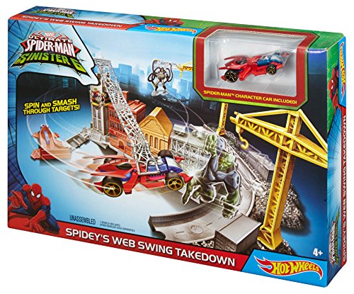 Hot Wheels Marvel Spidey's Spinning Web Swing Track Set