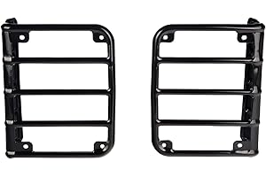 Rugged Ridge Tail Light Euro Guards for Jeep Wrangler JK/JKU | Satin Black | 11226.02 | Fits 2007-2018 Jeep Wrangler JK/JKU