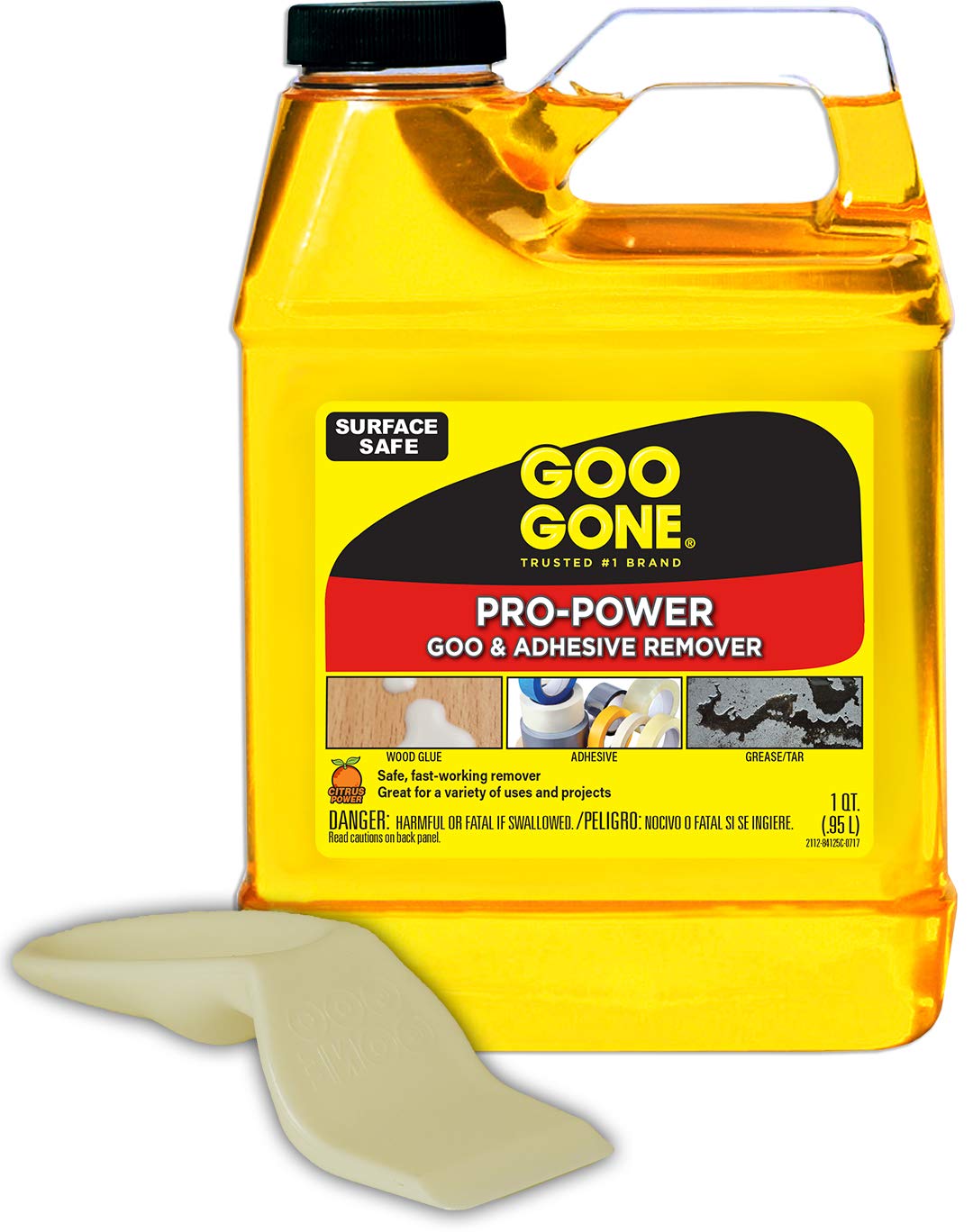 Photo 1 of Goo Gone Pro-Power - 32 Ounce & Sticker Lifter - Professional Strength Adhesive Remover, Removes Stickers, Tape, Grease and More