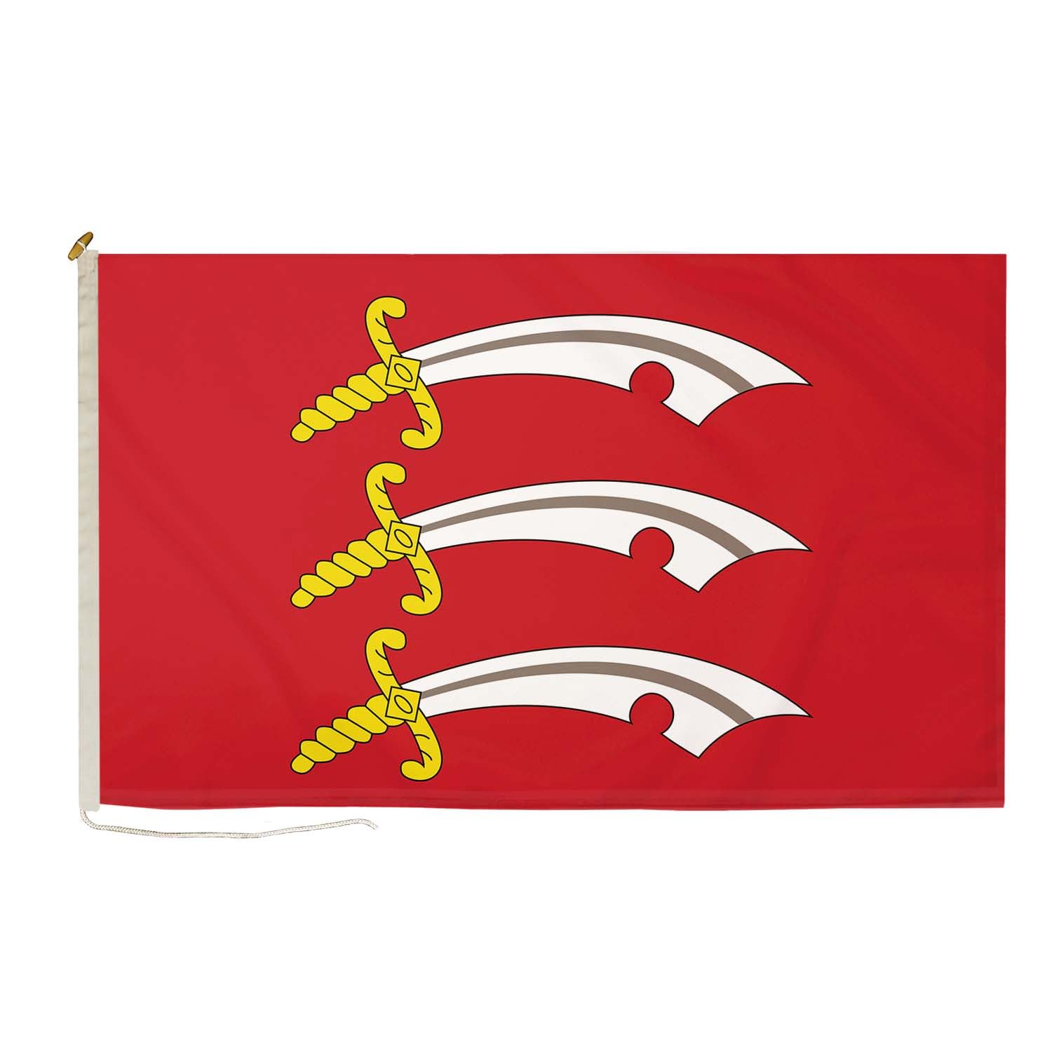 DuraFlag Essex 3ft x 2ft with Rope and Toggled - Premium Quality 3x2ft (90x60cm) Flags