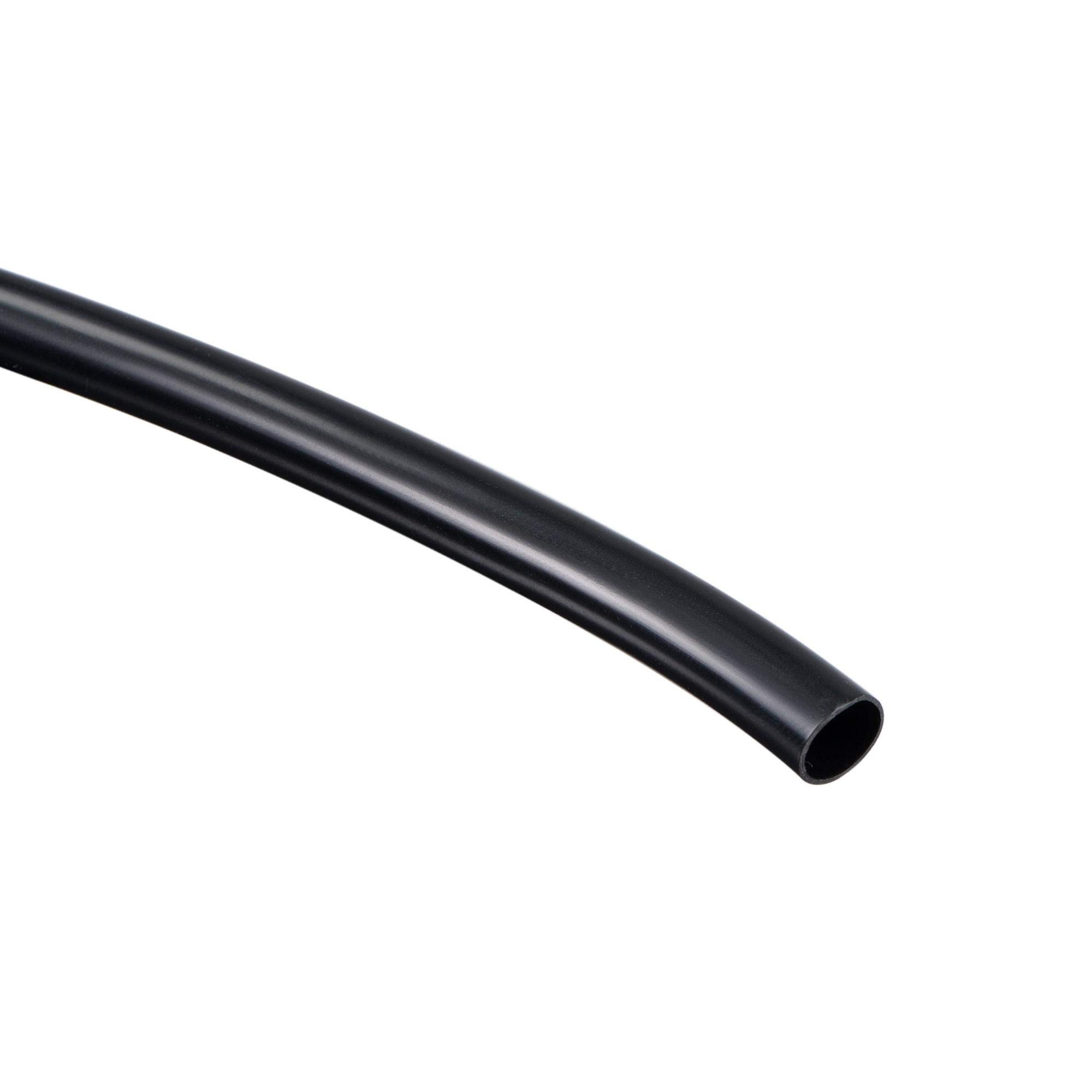 Photo 1 of uxcell Black PVC Tube Wire Harness Tubing, 1/4-inch(6mm) ID 10ft Sleeve for Wire Sheathing Wire Protection
