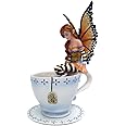 Pacific Giftware PTC 6.25 Inch Warm Toes Fairy in Tea Cup Mystical Statue Figurine