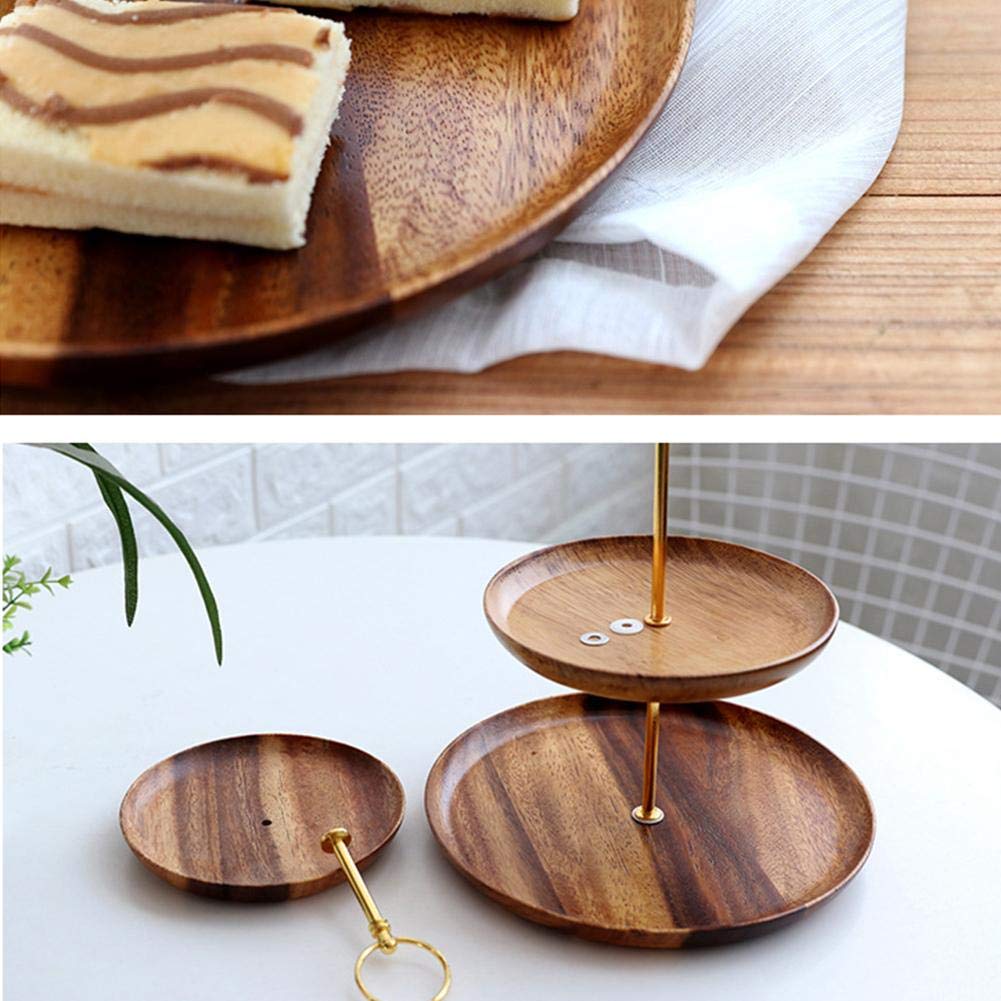 Berrychips Portafrutta Da Tavolo Legno 3 Livelli Staccabile Espositore Per Torta Impostato Come Piatti Da Portata Per Feste Stand Supporto Per Gioielli E Alzata Per Cupcake Arredamento Rustico E Stoviglie Piatti Ciotole