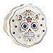 Jinvun Compact Personal Mirror for Makeup (Sugar Skull) Round, Handheld Portable/Vintage, Antique Day of the Dead Decorations/Purse, Small Bag, and Travel Carry/Foldable, Flip Open