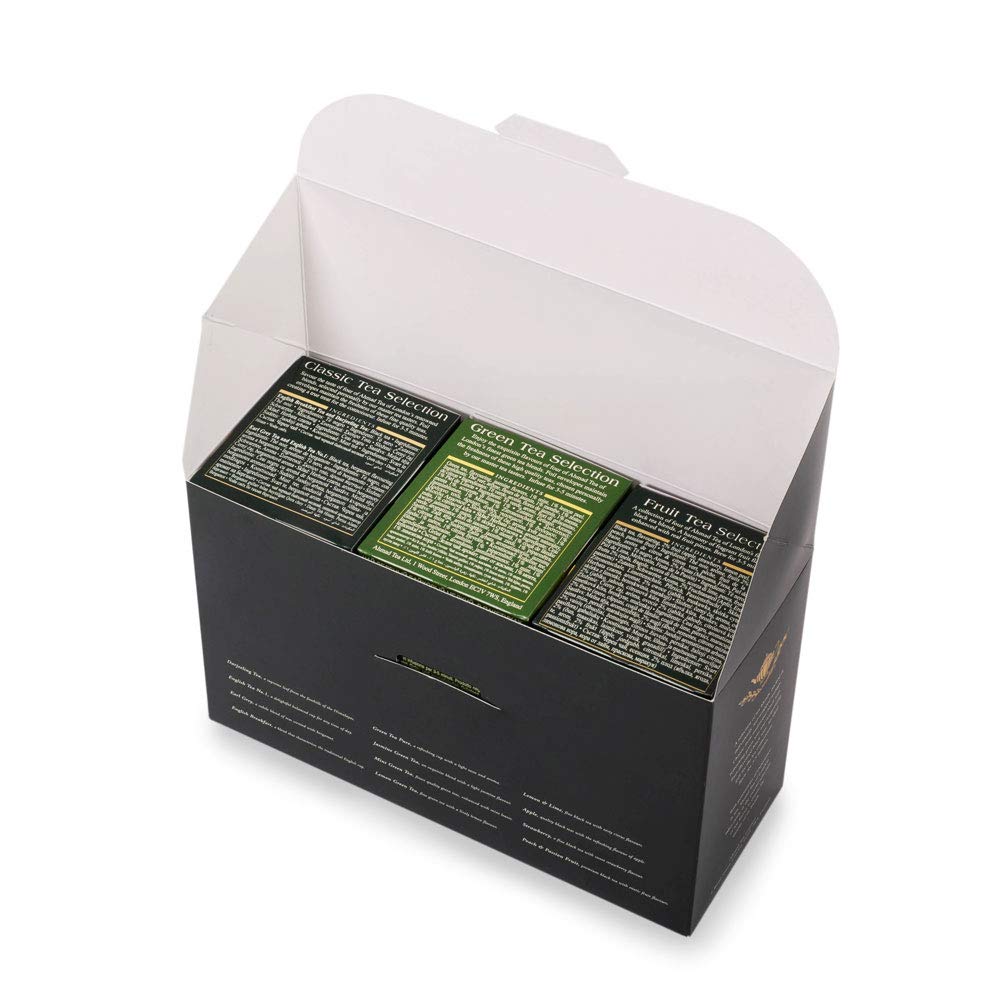 Ahmad Tea Twelve Teas Variety Gift Box, 60 Foil Enveloped Teabags : Grocery Tea Sampler : Grocery & Gourmet Food