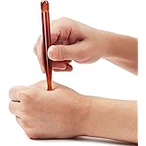 LEOSENSE Red Agate Jade Manual Acupressure Pen-Trigger Point Massage Tool-Reflexology Pressure Point Massager Tool for Full Body Relaxing Deep Tissue, Real Crystal Natural Facial Massage Beauty Bar