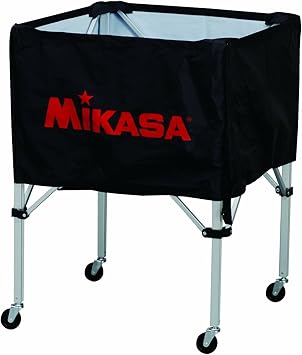 Amazon ミカサ Mikasa ボールカゴ 箱形 中 3点セット フレーム 幕体 キャリーケース ブラック Sp S Bk ミカサ スポーツ アウトドア