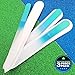 Bona Fide Beauty Genuine Czech Crystal Glass Nail Files - Gentle Nail Care - Designed for Regular Use - File in Any Direction