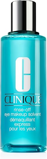 Clinique Rinse-Off Oil-Free Eye Makeup Remover Solvent 125ml Sensitive Skin view 1