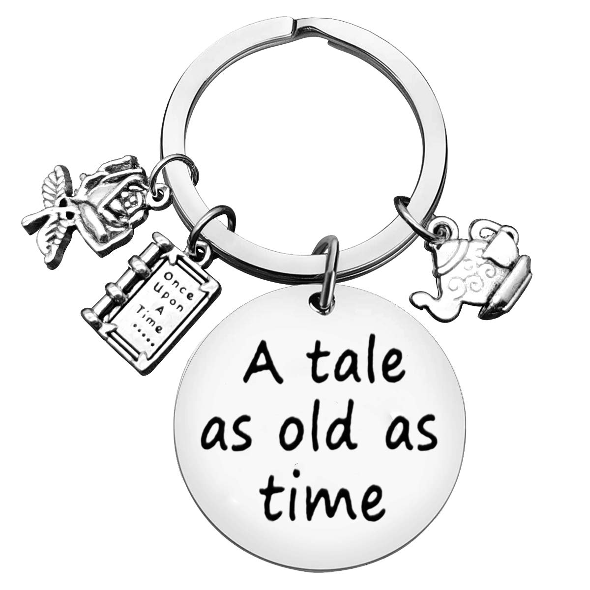 Friendship Gifts Best Friend Keychain Friendship Keyring Fairy Keychain for Women Girls A Tale As Old As Time Keyring Faily Gifts BFF Present Faily Key Chain for Daughter Mom Girlfriend Friends