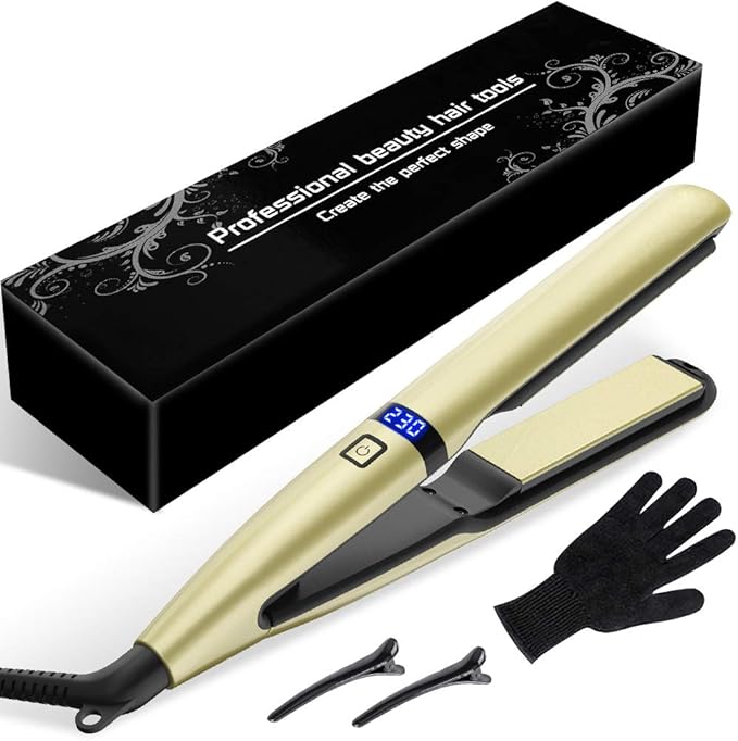 Professional Hair Straighteners, 2 IN 1 Hair straightener and Curler