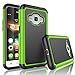 Tekcoo Galaxy Luna Case, Galaxy Amp 2 Case/Express 3 Case/J1 2016 Case, [Tmajor] Shock Absorbing Rubber Plastic Defender Case for Samsung Galaxy Luna/Amp 2/Express 3/J1 2016 -Green