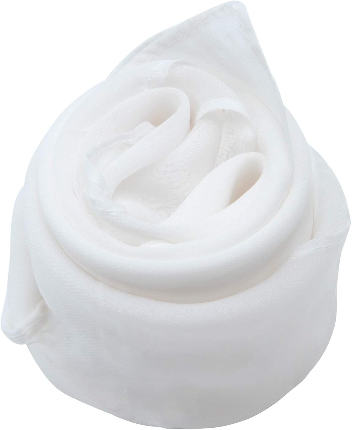 Aneco 6 Pack 50s Set Chiffon Scarf Cat Eye Glasses Bandana Tie Headband Earrings White: Clothing