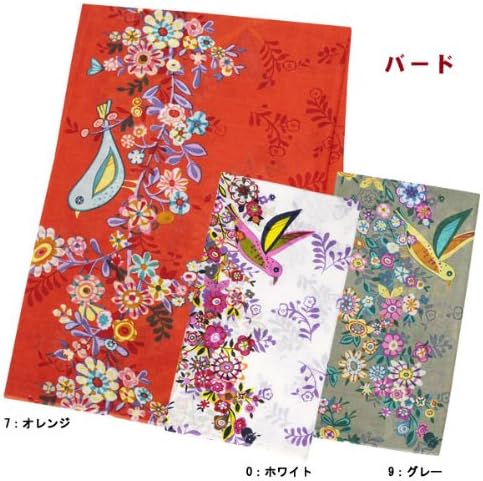 Amazon パレオ 花柄 タヒチアンダンス バード 小鳥 ボタニカル インド綿 水着 の上に タヒチアン 大判 マルチクロス 巻き方 ロング ハワイアン アジアン ワンピース フラダンス フェス エスニック ワンピ Pareo セラピスト 衣装 スパ アジア オレンジ オーバー
