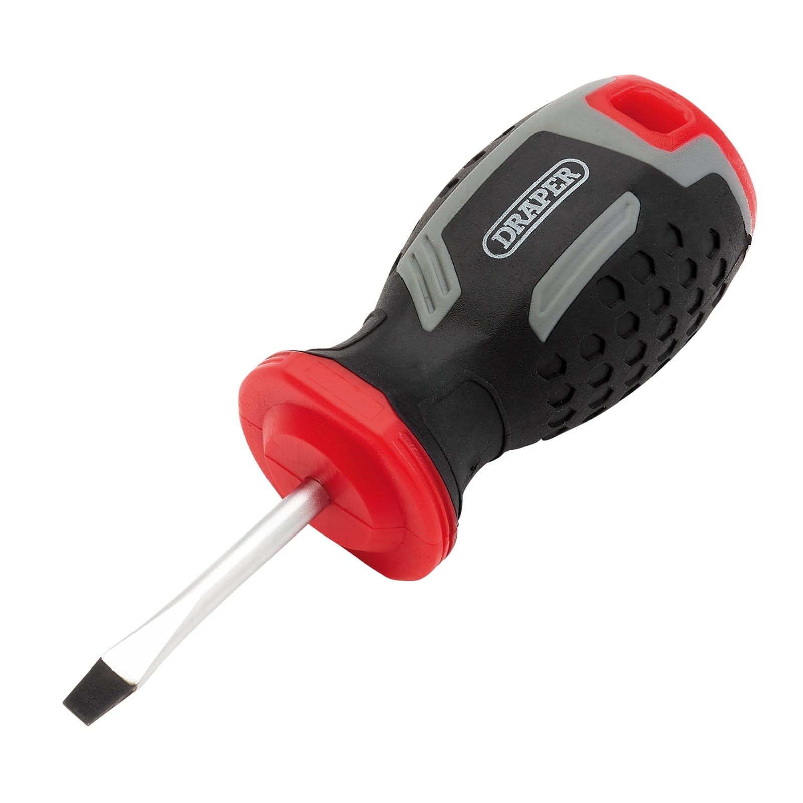 Draper Slotted Soft Grip Screwdriver, SL4 x 38mm - 13379 - Magnetic Tip, CRV Blade