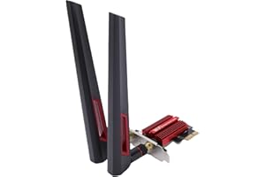 Vikye WiFi 7 PCIe WiFi Card, 6400Mbps Band Wireless Network Adapter with 5.4 and Dual 10dBi High Gain Antennas, for 10 11 Des