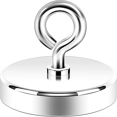 Neosmuk Fishing Magnet 300 lb+ Pull Strong CNC Machined Metal Base Neodymium