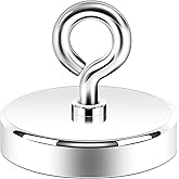 Neosmuk Fishing Magnet,2.0" Heavy Duty Neodymium 300 lb Super Strong Rare Earth Magnet for Underwater Retrieval, Industrial M
