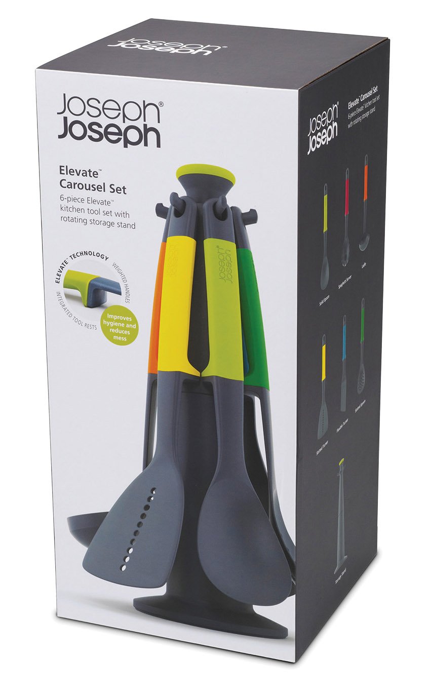 Joseph Joseph 10118 Elevate Carousel Nylon Kitchen Utensil Set with