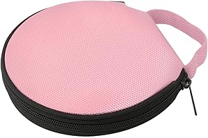Aturmon Pink 20 Capacity CD/DVD Case Holder Portable Wallet Disc Storage Binder for Car, Home, Travel Carrying Organizer