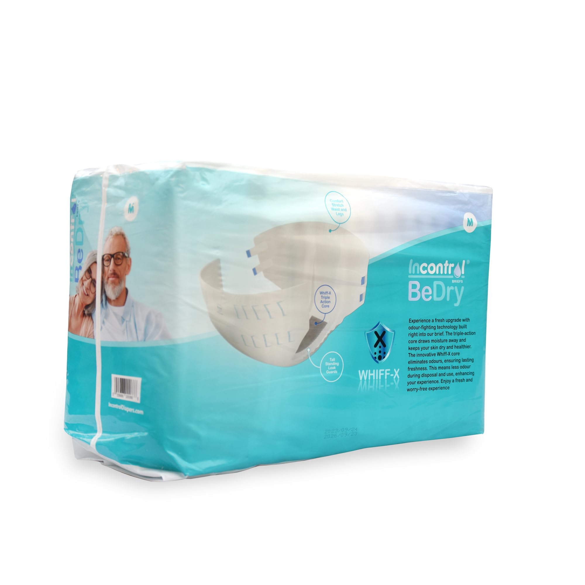 Photo 1 of InControl BeDry Premium Incontinence Tabbed Briefs - Unisex - Maximum Absorbency Disposable Diapers - (X-Large, 16 Count)