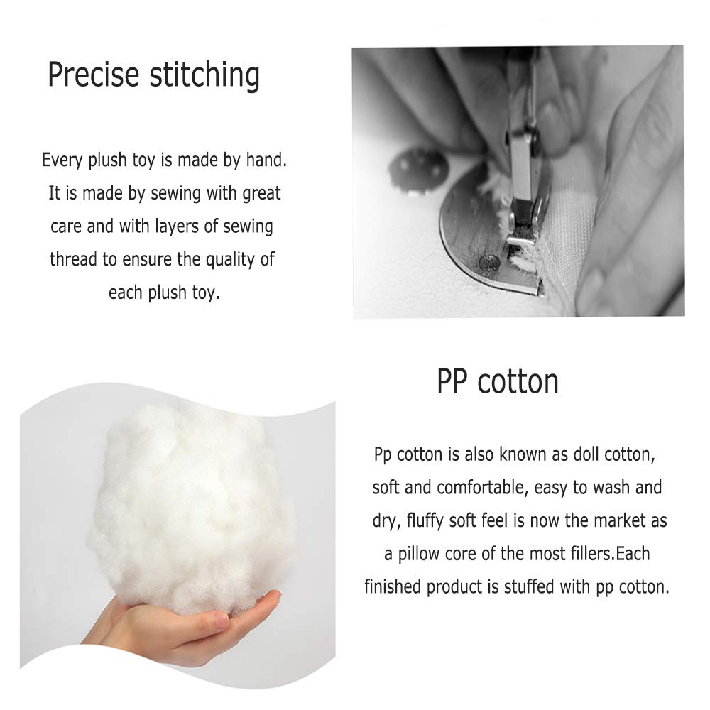 DORE Teddy Bear Stuffed Animal Plush Toys Cute Bear with Ribbon for Kids Brithday Gifts 7.8\