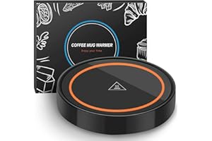 Dimux Coffee Mug Warmer for Desk,Heating Plate Electric Cup Warmers for Men Women Adult (D + Orange Light)