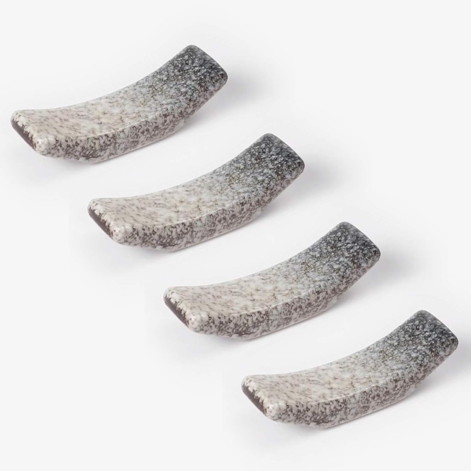 Chopsticks Holder Set of 4 Ceramic Chopstick Stand Rest Rack Spoon Fork