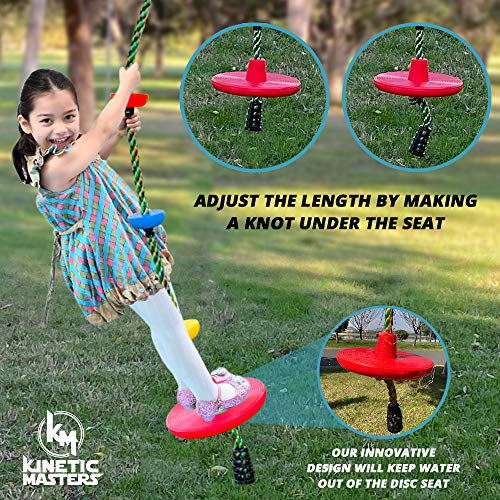 Tree Swing Disc 440 lb Weight Capacity Climbing Rope