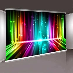 Sensfun Let's Glow Party Backdrop Music Disco Dance