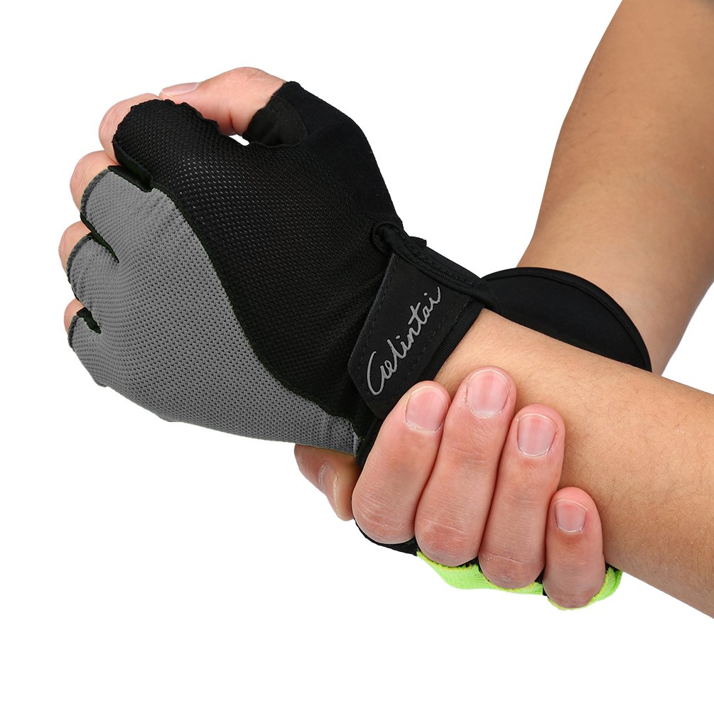 Vbiger Men & Women Workout Gloves Half Finger Anti-slip Shockproof Gloves for Cycling,Weightlifting,Fitness and Cross Training