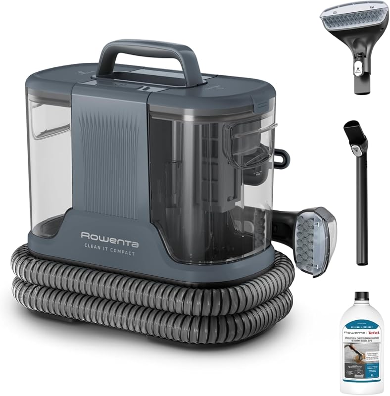 Clean It Compact, Aspiradora tapicerías 400W, 3 Acc, Hasta 11,5 Kpa