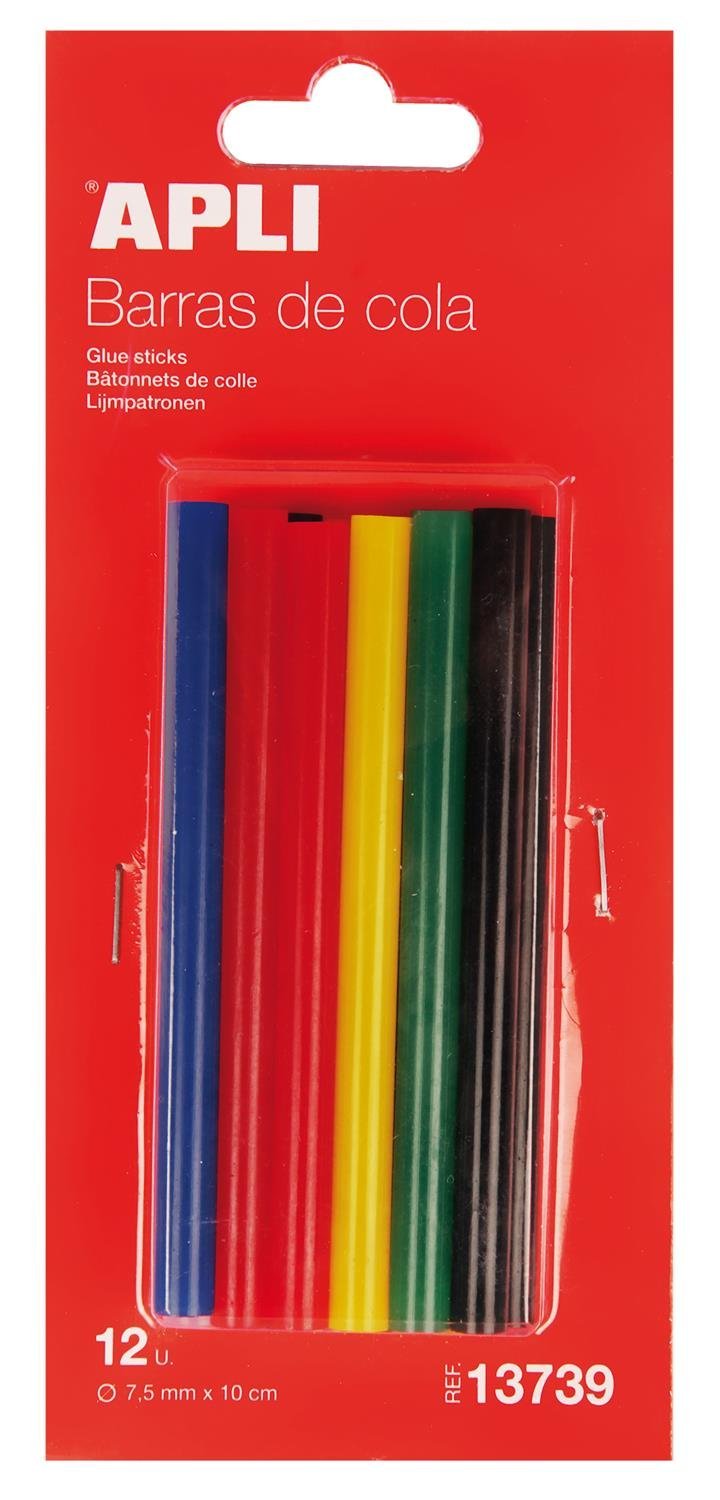 APLI 941771 – 10 Bars of Silicone Tail Hot, 7.5 mm