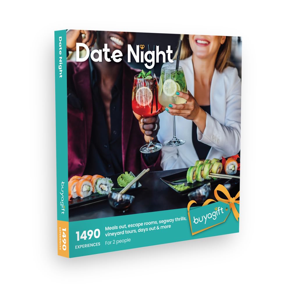 Buyagift Date Night Experience Gift Box for 2 – 1490 Romantic Ideas Across the UK