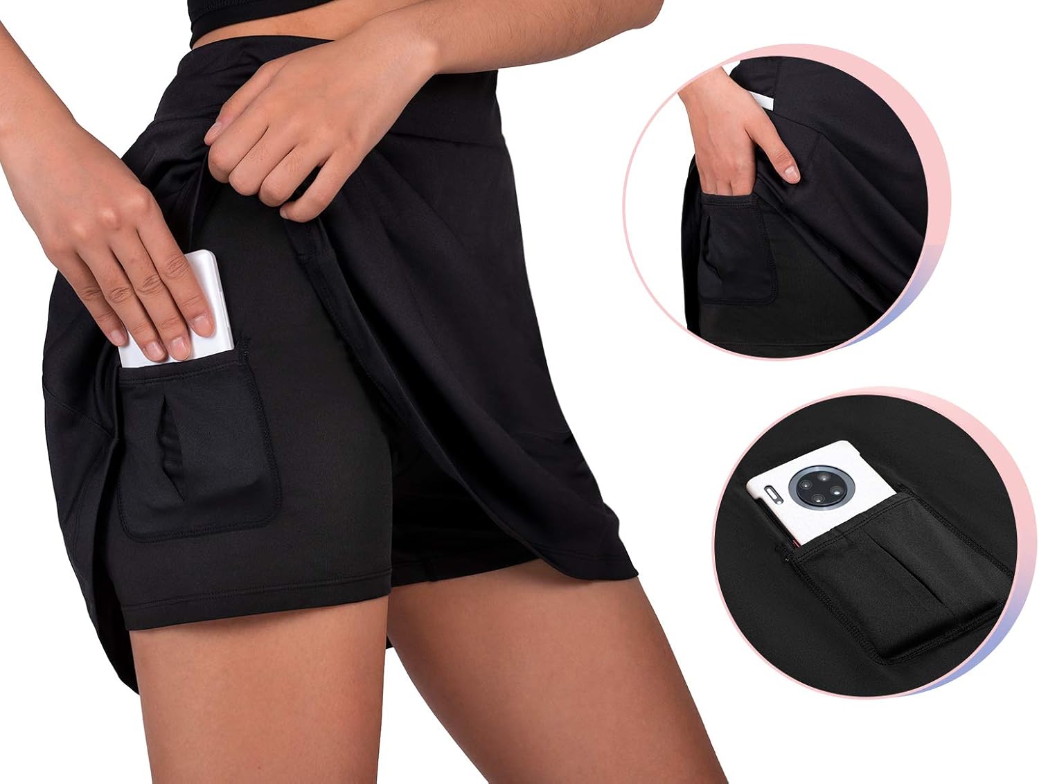 Cycorld Women's Tennis Skorts, Golf Skirts, Lightweight Skirts for Golf, Workout,Running: Clothing
