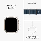 Apple Watch Ultra 2 GPS Cellular 49mm Titanium Blue Ocean Band view 6