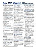 Microsoft Word 2013 Advanced Quick Reference: Styles & Long Documents (Cheat Sheet of Instructions, Tips & Shortcuts - Laminated Card) by 