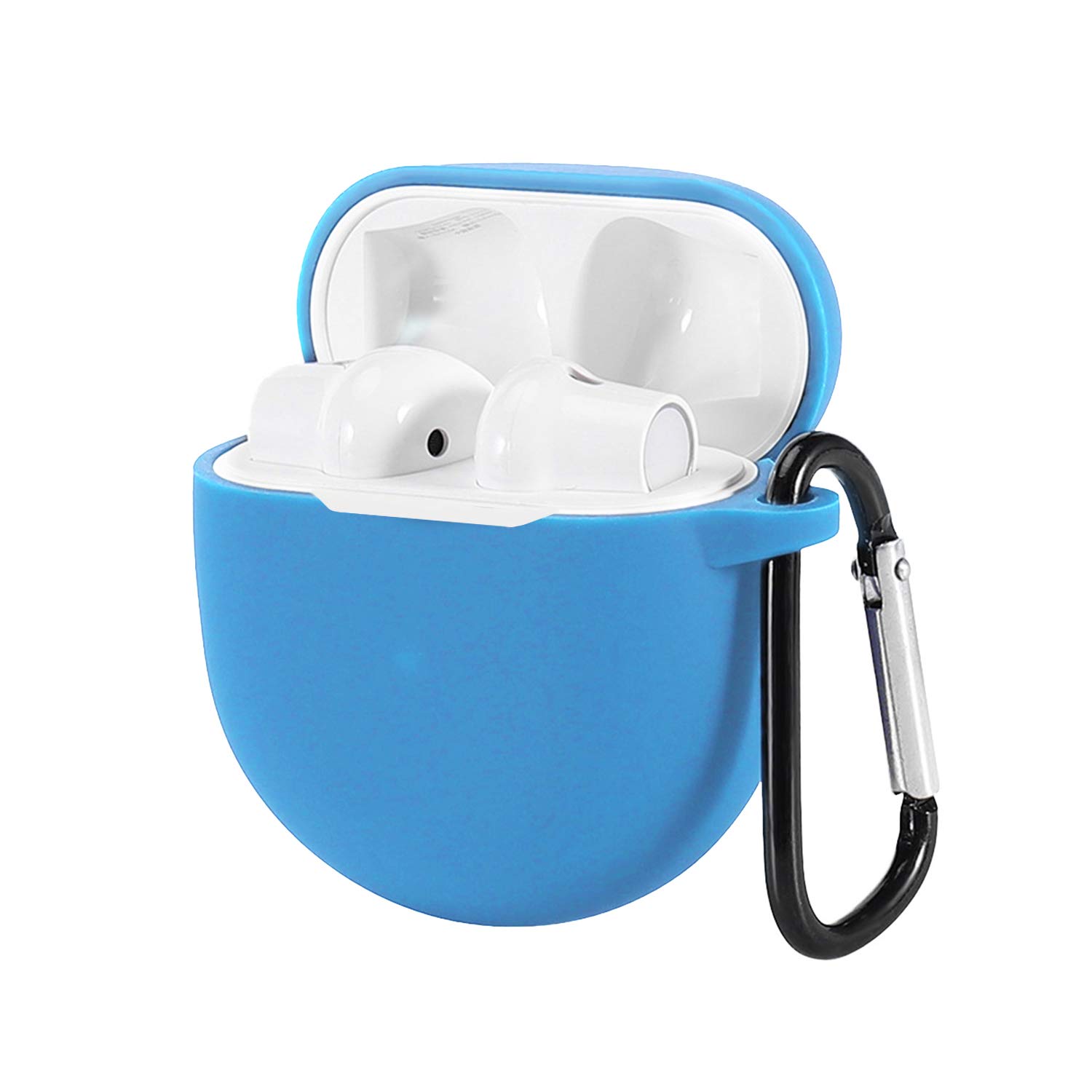 SCL Earphone Case for OnePlus Buds Case [Light Blue] OnePlus Buds Cover Skins Silicone Case Shock Proof Protective Resistant Cover for OnePlus Buds