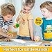 JOADY Stamps for Kids My First Stamps Rubber Craft Stamps Featuring 5 Cute Farm Animals Plus Safe Washable Water-Based Ink Pad. Easy Grip! Free Bonus: at The Farm – Coloring and Creative eBook