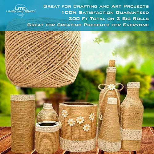 image for Linen and Towel Butchers Twine - 100% Natural Cotton - 2 pack 11 Ply 2